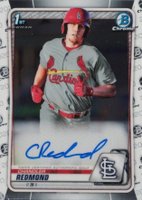 2020 Bowman Chrome Prospect Autographs #CPACR Chandler Redmond Baseball Card