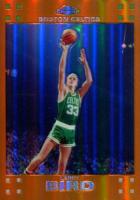 2007 Topps Chrome #105 Larry Bird Orange Refractor Basketball Card
