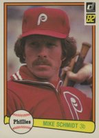 1982 Donruss #294 Mike Schmidt Baseball Card