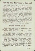 1913 National Game #44 Rules Card Baseball Card