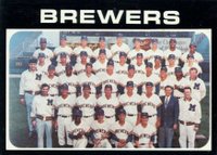 1971 Topps #698 Milwaukee Brewers Team Short Print Baseball Card
