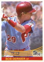 1984 Donruss #541 Bob Dernier Baseball Card
