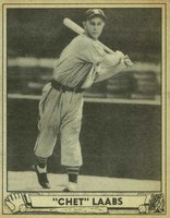 1940 Play Ball #206 Chet Laabs Baseball Card