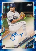 2021 Topps Chrome Sapphire Rookie Autographs #RASM Shane McClanahan Baseball Card