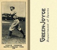 1916 Green-Joyce #196 Steve Yerkes Baseball Card