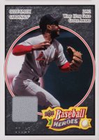 2008 Upper Deck Baseball Heroes #124 Ozzie Smith Jersey-Black Baseball Card