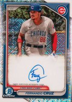2024 Bowman Mega Box Chrome Bowman Prospect Mega Autographs #FC Fernando Cruz Baseball Card