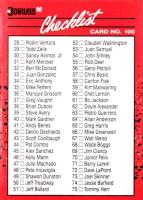 1990 Donruss #100 Checklist 28-129 Baseball Card