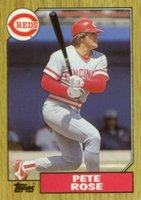 1987 Topps Tiffany #200 Pete Rose Baseball Card