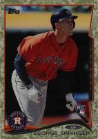 2014 Topps Update #US10 George Springer Orange Jersey-Camo Baseball Card