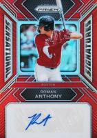 2024 Panini Prizm Sensational Signatures #SSRA Roman Anthony Red Prizm Baseball Card