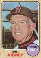 1968 Topps #416 Bill Rigney Baseball Card