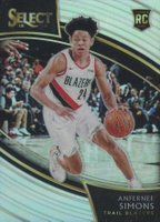 2018 Panini Select #233 Anfernee Simons Silver Prizm Basketball Card