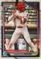 2024 Bowman Draft #BDC13 Christian Moore Chrome-Refractor Baseball Card