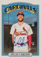 2021 Topps Heritage Real One Autographs #DC Dylan Carlson Baseball Card