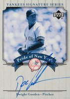 2003 Upper Deck Yankees Signature Series Pride of NY Autograph #PN-GO Dwight Gooden Baseball Card