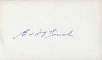 1999 Hall of Fame Autographs # Edd Roush Index Card Baseball Card
