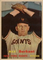 1957 Topps #310 Max Surkont Baseball Card