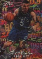 1995 Flair Hot Numbers #6 Jason Kidd Basketball Card