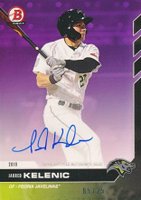 2019 Bowman Next Peoria Javelinas #23C Jarred Kelenic Autograph-Purple Baseball Card
