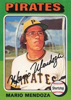 1975 Topps Mini #457 Mario Mendoza Baseball Card