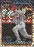 2024 Topps Chrome #200 Mike Trout X-Fractor Baseball Card