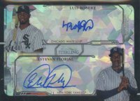2019 Bowman Sterling Dual Refractor Autograph #RF Estevan Florial/Luis Robert Atomic Baseball Card