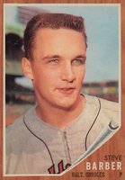 1962 Topps #355 Steve Barber Baseball Card