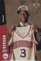 1996 Upper Deck Folz Vending Machine Minis #26 Allen Iverson Basketball Card
