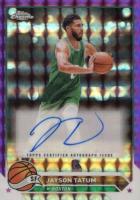 2023 Topps Chrome Topps Chrome Autographs #CGJT Jayson Tatum Purple Geometric Basketball Card