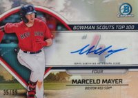 2023 Bowman Scouts' Top 100 #BTP4 Marcelo Mayer Autograph Baseball Card