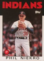 1986 Topps Traded #77T Phil Niekro Baseball Card