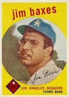 1959 Topps #547 Jim Baxes Baseball Card