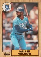 1987 Topps Tiffany #783 Willie Wilson Baseball Card