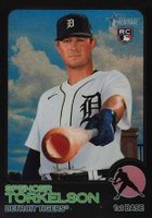 2022 Topps Heritage #531 Spencer Torkelson Chrome-Black Refractor Baseball Card
