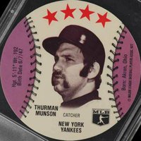 1977 Dairy Isle Discs # Thurman Munson Baseball Card