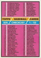1976 Topps #119 Checklist 1-132 Baseball Card