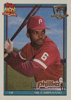 1991 Topps Desert Shield #618 Sil Campusano Baseball Card
