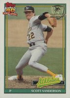 1991 Topps Desert Shield #728 Scott Sanderson Baseball Card