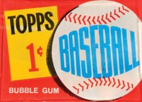 1960 Topps #WP Wax Pack 1 Cent Baseball Card