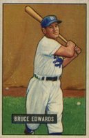 1951 Bowman #116 Bruce Edwards Baseball Card