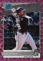 2020 Panini Donruss Optic #62 Luis Robert Pink Velocity Baseball Card