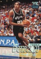 1997 Fleer #201 Tim Duncan Tiffany Basketball Card