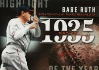 2015 Topps Update Highlight of the Year #H-63 Babe Ruth Baseball Card