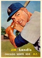 1957 Topps #375 Jim Landis Baseball Card
