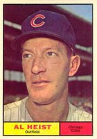 1961 Topps #302 Al Heist Baseball Card