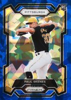 2024 Panini Prizm #118 Paul Skenes Blue Ice Baseball Card