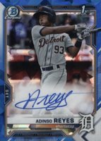 2021 Bowman Chrome Sapphire Edition Autographs #BSPAAR Adinso Reyes Baseball Card
