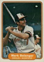 1982 Fleer #158 Mark Belanger Baseball Card