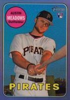 2018 Topps Heritage  #568 Austin Meadows Chrome-Purple Refractor Baseball Card